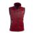 Acadia vest women dark red